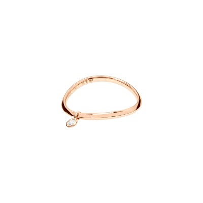Bague Dodo Essentials en or rose et diamant