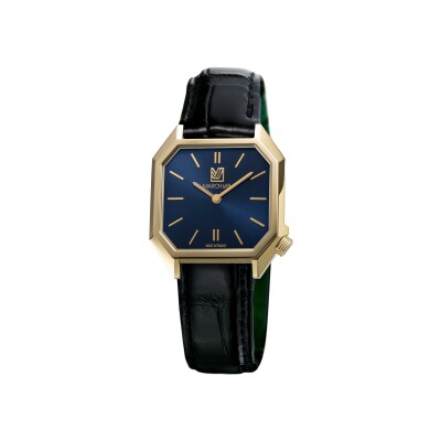 Montre March LA.B Dandy Mansart Electrique - Amiral - Alligator Noir 