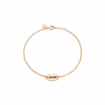 Bracelet DoDo Good/Bad en or rose  