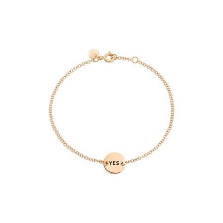 Bracelet DoDo Yes/No en or rose  