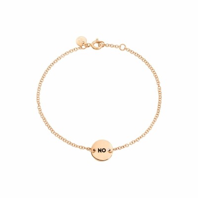 Bracelet Dodo Yes/No en or rose