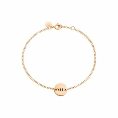 Bracelet Dodo Yes/No en or rose