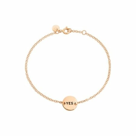 Bracelet Dodo Yes/No en or rose