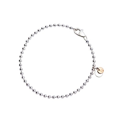 Bracelet Dodo Bollicine en argent et or rose