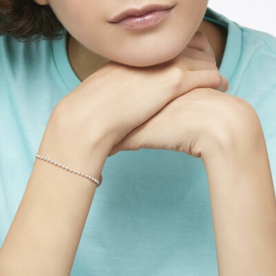 Bracelet Dodo Bollicine en argent et or rose