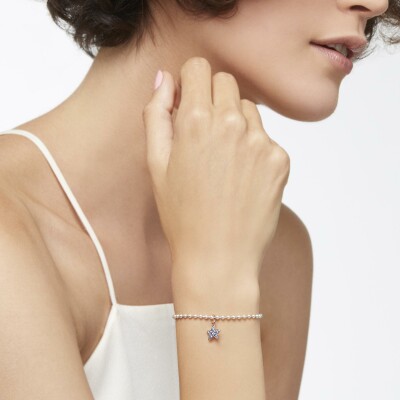 Bracelet Dodo Bollicine en argent et or rose