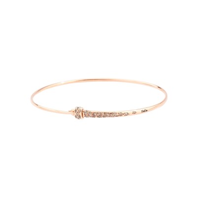 Bracelet Dodo Essentials en or rose et diamant