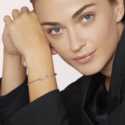 Bracelet Dodo Essentials en or rose et diamant