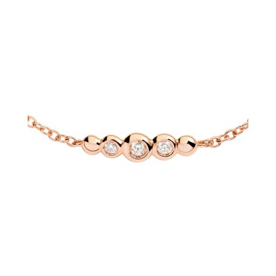 Bracelet Dodo Bollicine en or rose et diamant