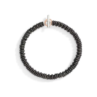 Bracelet Dodo Rondelle en titane et argent