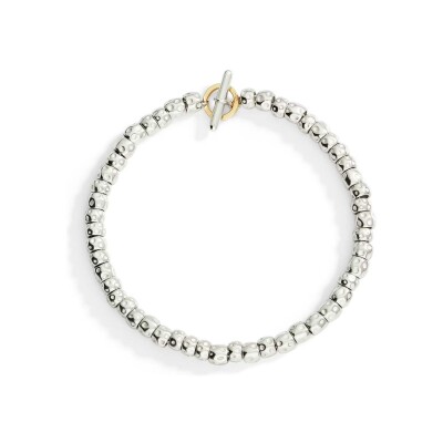 Bracelet Dodo Granelli en argent et or jaune