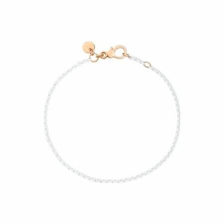 Bracelet Dodo Everyday en argent et or rose, 17cm