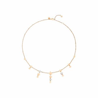 Collier Dodo Stellina en or rose, 42cm