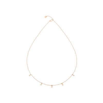 Collier DoDo Essentials en or rose et diamants, 42cm