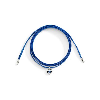 Cordon Dodo en velours bleu et argent