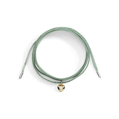 Cordon Dodo en velours vert et argent