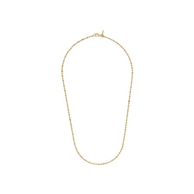 Collier Desmos Station en argent doré, 61 cm