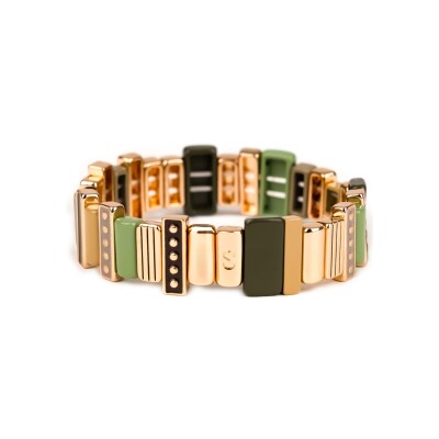 Bracelet Simone à Bordeaux Design Passy en métal doré émaillé
