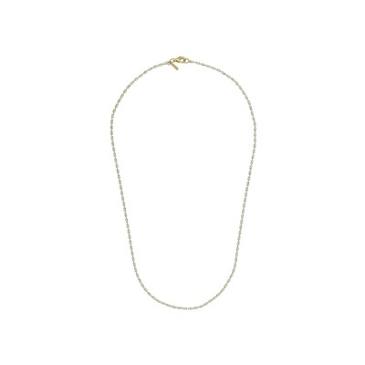 Collier Desmos Station en argent et argent doré, 46 cm