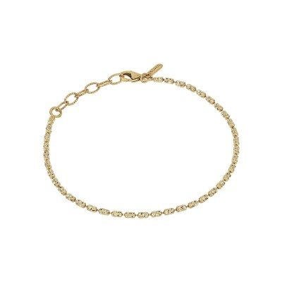 Bracelet Desmos Station en argent doré, 16.5 cm