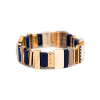 Bracelet Simone à Bordeaux Design Week end en métal doré émaillé