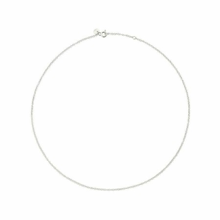 Collier DoDo en Or blanc longueur 40cm