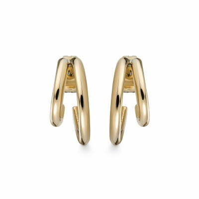  Boucles d'oreilles Rosefield The Lois double hoop en métal doré 