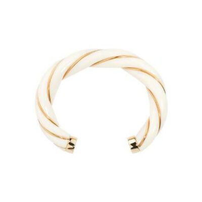 Bracelet Aurélie Bidermann Diana en métal doré et résine