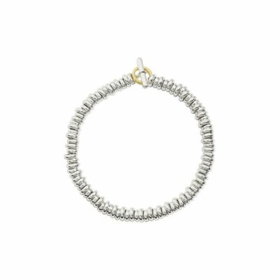 Bracelet DoDo Rondelles en Argent et or jaune longueur 16.5cm