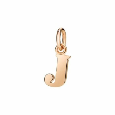 Pendentif DoDo Lettre J en Or rose