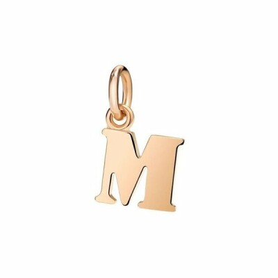 Pendentif DoDo Lettre M en Or rose