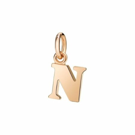 Pendentif DoDo Lettre N en Or rose