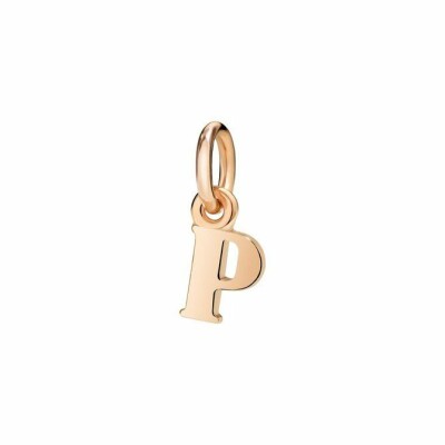 Pendentif DoDo mini Lettre P en Or rose