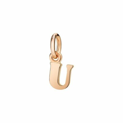 DoDo mini Letter U pendant, rose gold