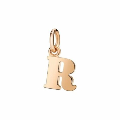 Pendentif DoDo Lettre R en Or rose