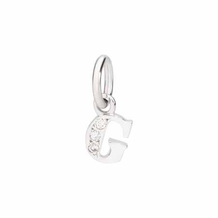 Pendentif DoDo Lettre G en or blanc et diamants