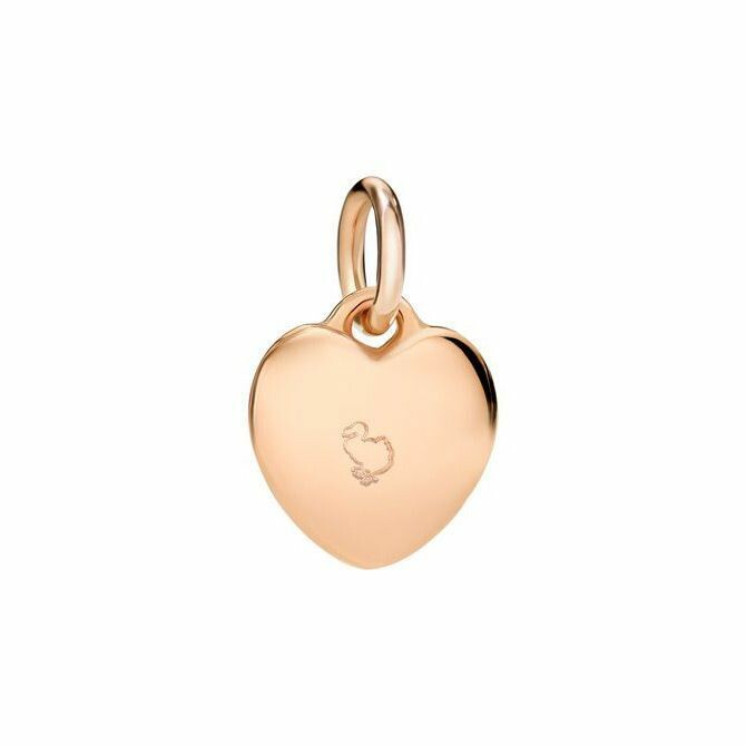 Pendentif DoDo Cuore en Or rose et Diamant brun