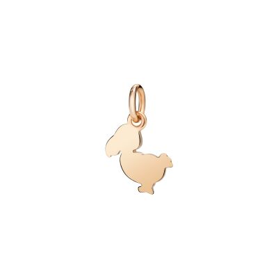 Pendentif Dodo Nature en or rose