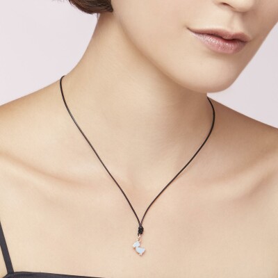 Pendentif Dodo Nature en or rose