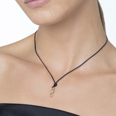 Pendentif Dodo Nodo en or rose