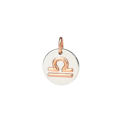 Pendentif DoDo Balance en argent et or rose