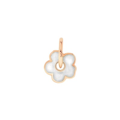 Dodo Fleur pendant, rose gold, enamel