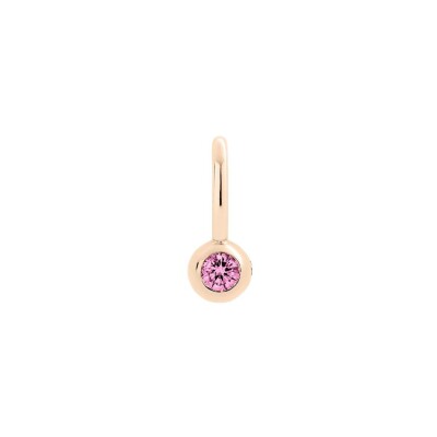 Pendentif Dodo Bollicine en or rose et saphir rose