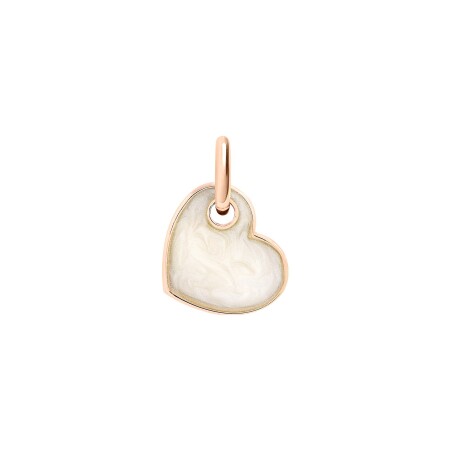 Pendentif DoDo Cuore en or rose et nacre