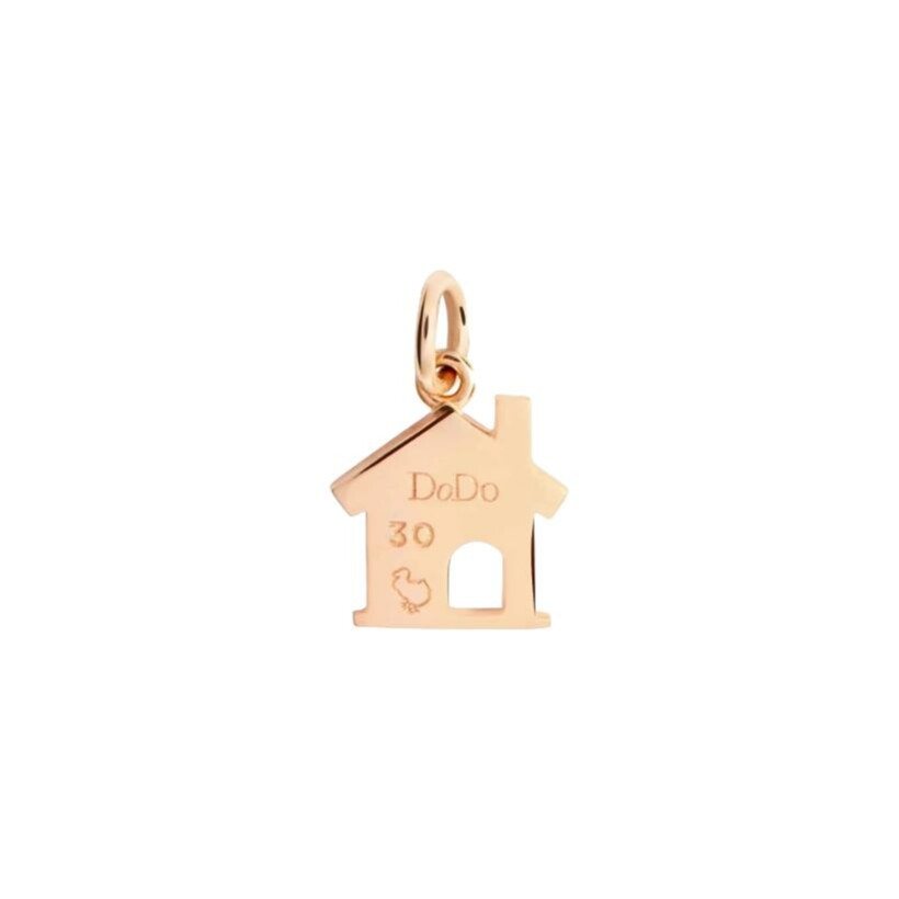 Pendentif Dodo Maison en or rose et diamant