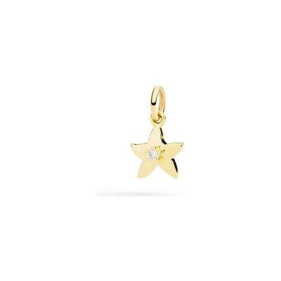 Charm Dodo Universe étoile en or jaune et diamant