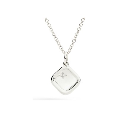 Charm Dodo Essentials chevalière en argent et diamant