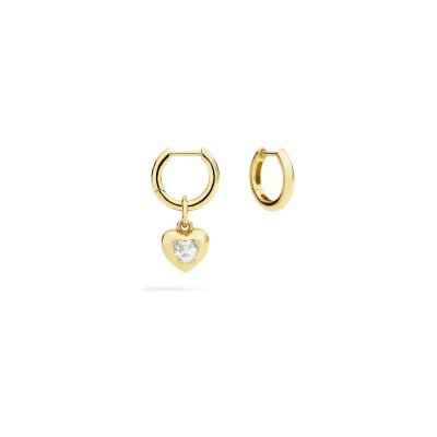 Pendentif Dodo Cœur en or jaune et saphir synthétique