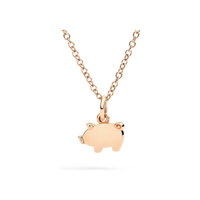 Pendentif cochon Dodo Luck en or rose