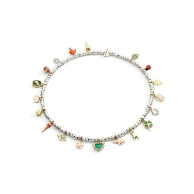 Pendentif champignon Dodo Luck en or rose